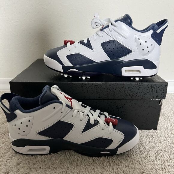 Nike Other - Nike Air Jordan Retro 6 G NRG Golf Shoes White/Navy DV1376-101 Men Size 7.5 New